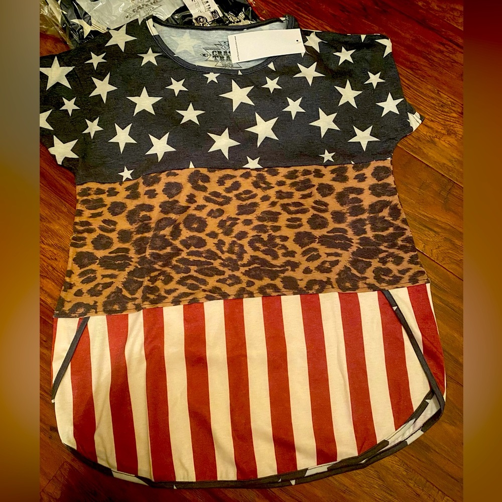 Stars stripes and leopard